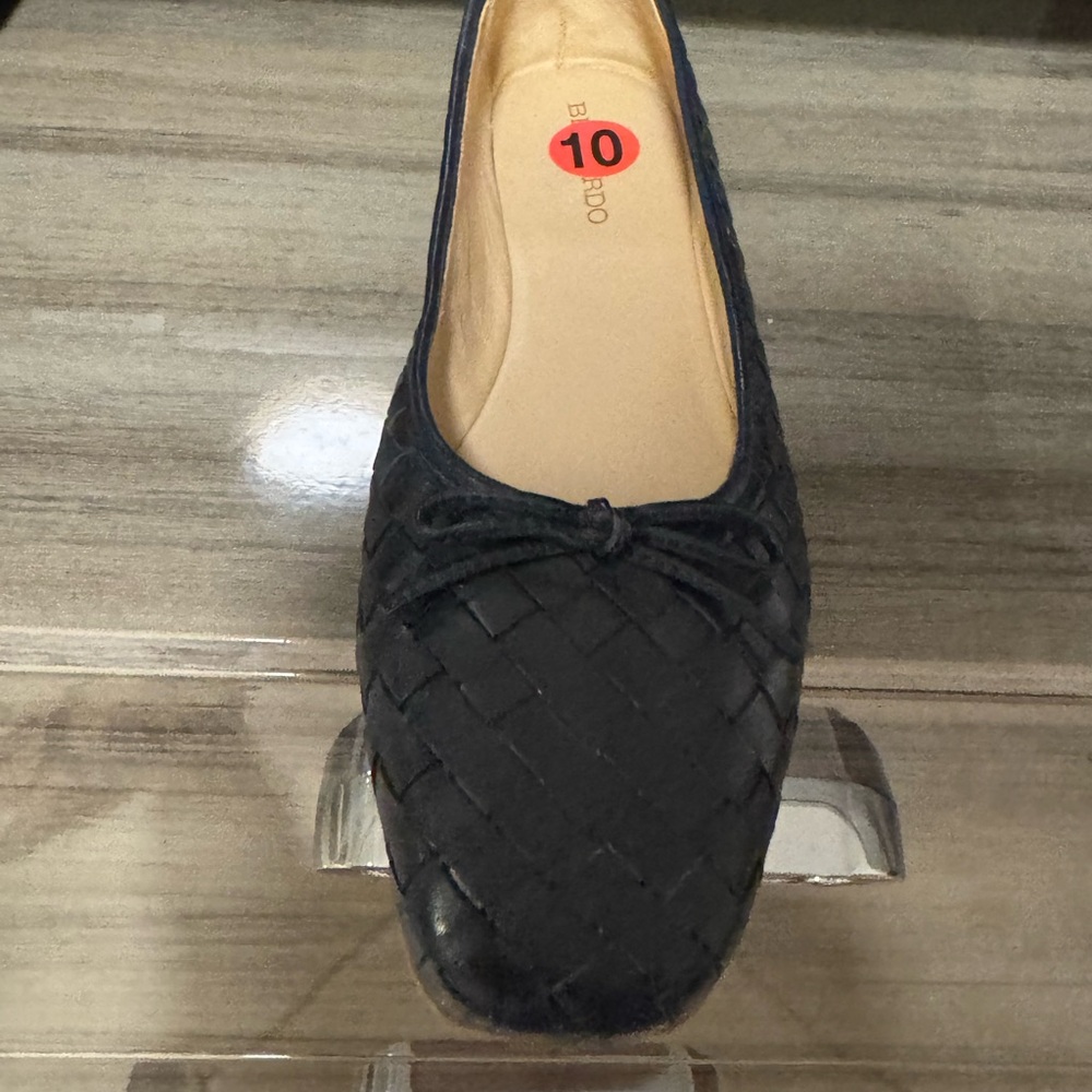 AN AMPUTEE (ONLY ONE SHOE)